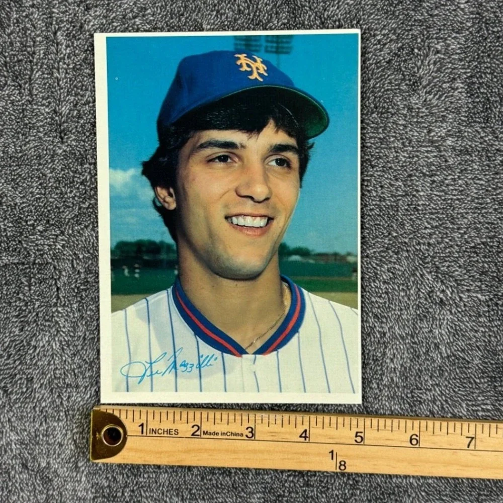 1980 Topps Lee Mazzilli New York Mets Card 8 of 60 For The Fun Of It 5x7 Vintage - Picture 3 of 4